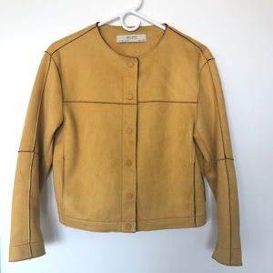 Zara yellow jacket, size s